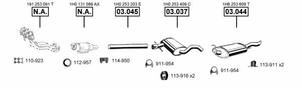 VA032000 Asmet Exhaust system