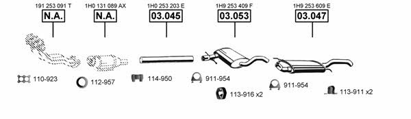 VA032180 Asmet Exhaust system