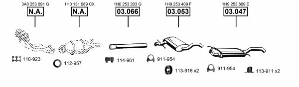 VA032230 Asmet Exhaust system