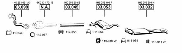 VA032275 Asmet Exhaust system