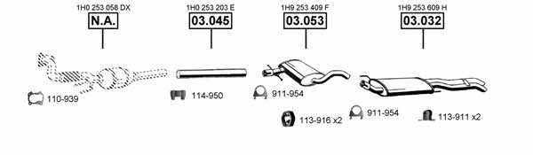 VA032280 Asmet Exhaust system