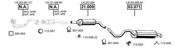VA032400 Asmet Exhaust system