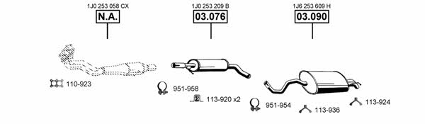 VA032450 Asmet Exhaust system