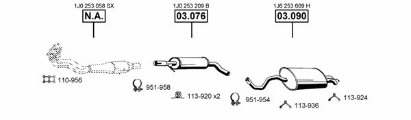 VA032470 Asmet Exhaust system