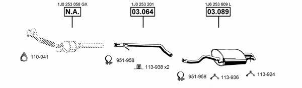 VA032540 Asmet Exhaust system