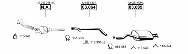 VA032545 Asmet Exhaust system
