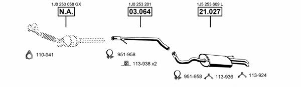 VA032730 Asmet Exhaust system