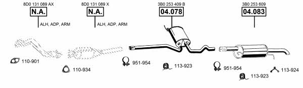 VA033890 Asmet Exhaust system