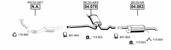 VA033900 Asmet Exhaust system