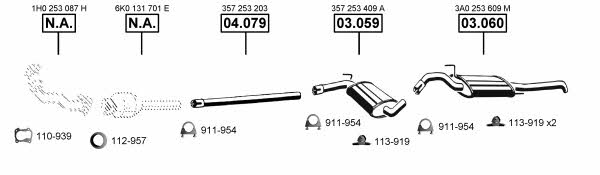 VA034195 Asmet Exhaust system