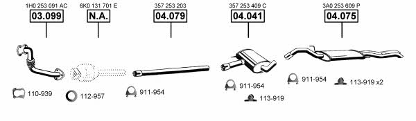 VA034200 Asmet Exhaust system