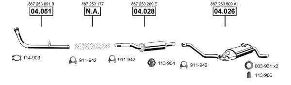 VA034520 Asmet Exhaust system