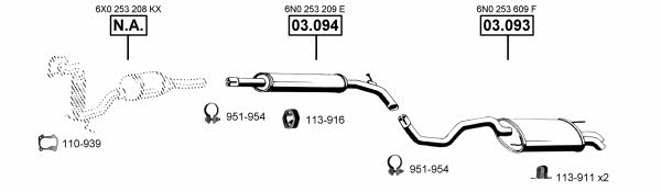VA035075 Asmet Exhaust system