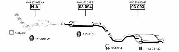 VA035155 Asmet Exhaust system