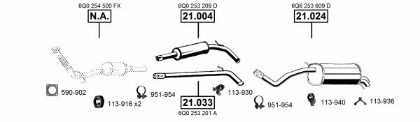 VA035170 Asmet Exhaust system