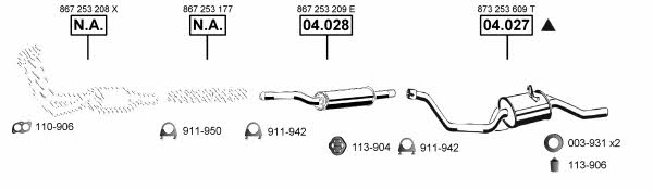 VA035220 Asmet Exhaust system