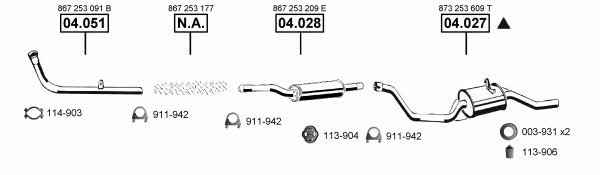 VA035305 Asmet Exhaust system