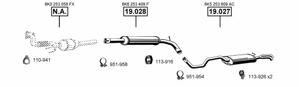 VA035680 Asmet Exhaust system