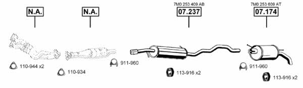 Asmet VA036120 Exhaust system VA036120