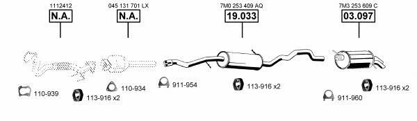 Asmet VA036165 Exhaust system VA036165