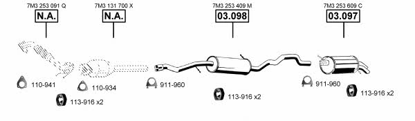  VA036175 Exhaust system VA036175