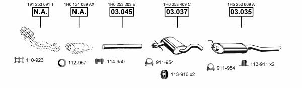 VA036560 Asmet Exhaust system