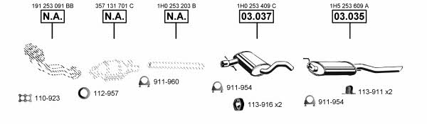 VA036620 Asmet Exhaust system