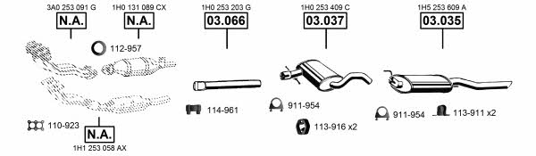 VA036630 Asmet Exhaust system