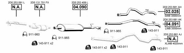 VA038100 Asmet Exhaust system