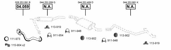VA038400 Asmet Exhaust system