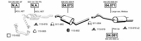 VA038445 Asmet Exhaust system