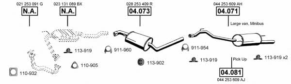 VA038460 Asmet Exhaust system