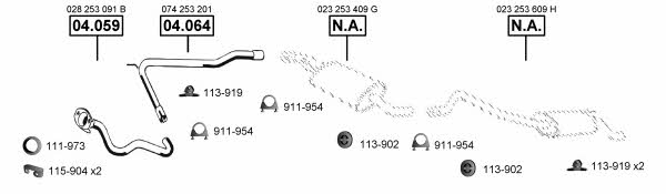 VA038525 Asmet Exhaust system