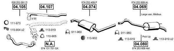 VA038550 Asmet Exhaust system
