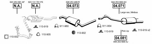 VA038610 Asmet Exhaust system