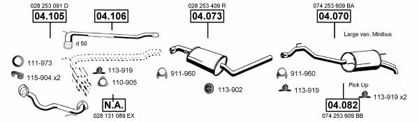 VA038700 Asmet Exhaust system
