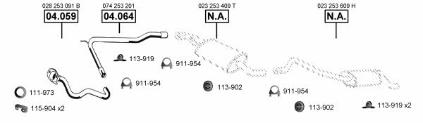 VA038730 Asmet Exhaust system