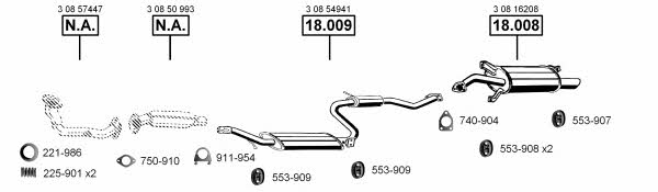 VO180500 Asmet Exhaust system