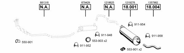 VO182970 Asmet Exhaust system
