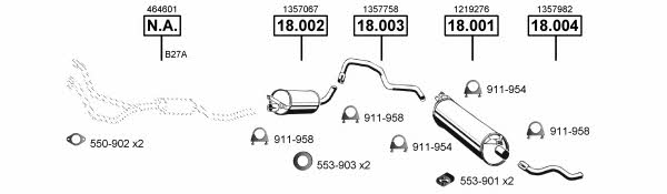 VO183210 Asmet Exhaust system
