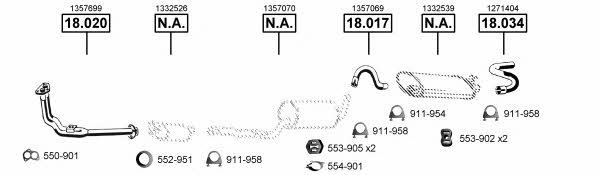 VO185050 Asmet Exhaust system