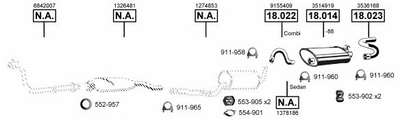 VO185085 Asmet Exhaust system