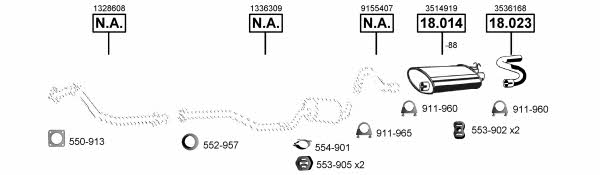 VO185170 Asmet Exhaust system