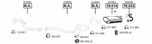 VO185175 Asmet Exhaust system