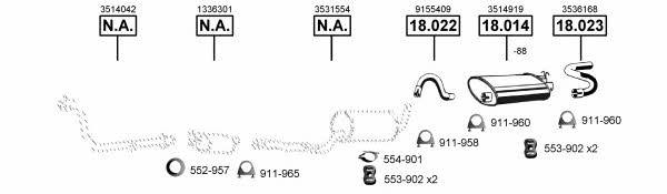 VO185345 Asmet Exhaust system