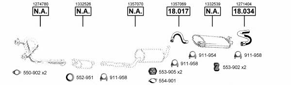 VO185370 Asmet Exhaust system