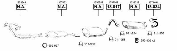 VO185375 Asmet Exhaust system