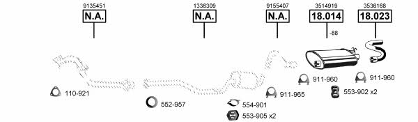 VO185435 Asmet Exhaust system