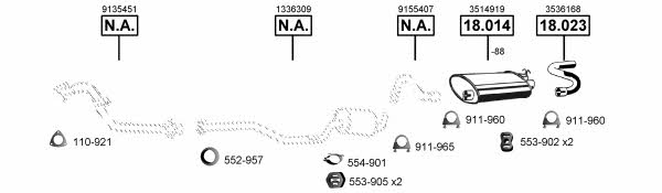 VO185575 Asmet Exhaust system