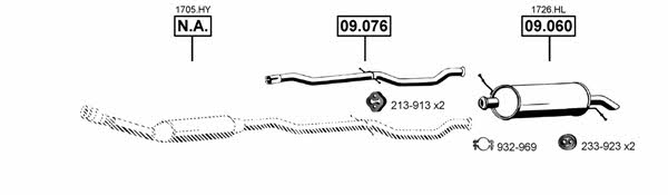  CI091005 Exhaust system CI091005